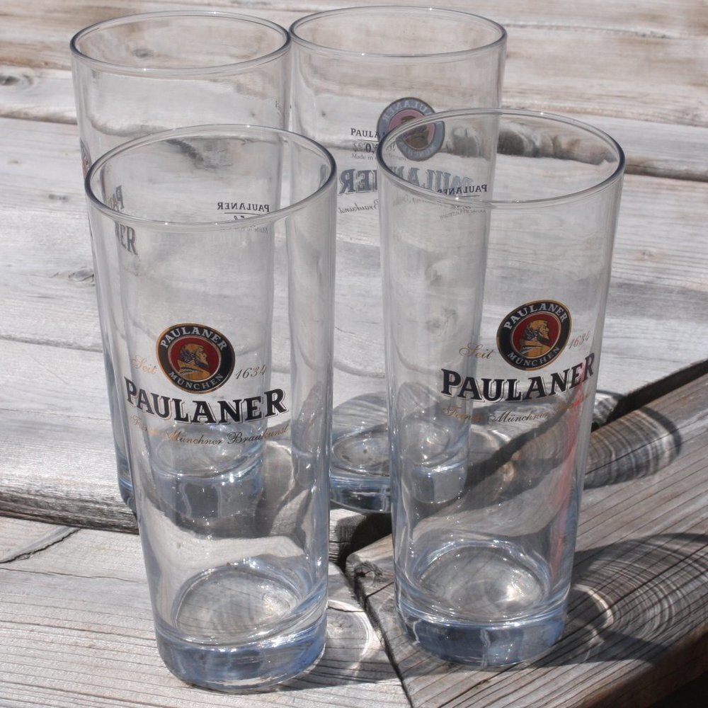 QUALITY PAULANER Pint Glass Brand New Set of 4